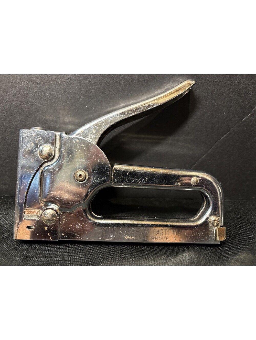 Vintage Arrow JT-21M Chrome Staple Gun 6” Stapler Heavy Duty USA Saddle Brook NJ